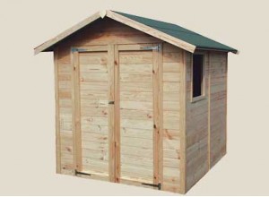 ABRI JARDIN PANNEAU BOIS 19 MM  2,4 x 1,8 M