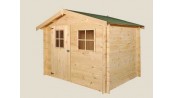 ABRI JARDIN MADRIER BOIS 19 MM  2,65 x 2,05 M