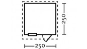 OPTION 5 M2 DIMENSIONS 2.50 M X 2.50 - NE PEUT ETRE VENDU SEUL