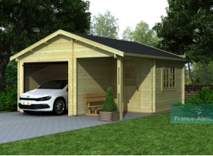 GARAGE BOIS 44 m/m AVEC ATELIER    5 x 5,5 m