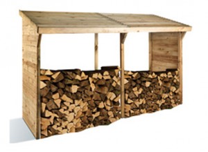 ABRI BUCHE ET BOIS CHAUFFAGE ::::::::: 260 x 86 x 143/176 cm
