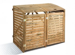 CACHE POUBELLES DOUBLE   1.50 x 0.90 M