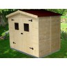 ABRI DE JARDIN PANNEAUX BOIS 16 MM 2.70 x 1.87 M