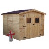 abri jardin bois avec plancher 2,70 x 2,67 m