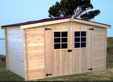 ABRI DE JARDIN BOIS 28 MM  3.15 x 3.04 M
