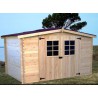 ABRI DE JARDIN BOIS 28 MM ::::::::: 3.15 x 3.04 M