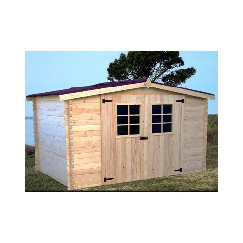 ABRI DE JARDIN BOIS 28 MM  3.15 x 3.04 M