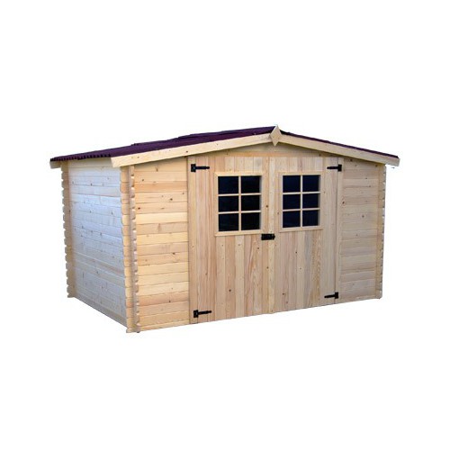 ABRI DE JARDIN BOIS 28 MM  3.15 x 3.04 M