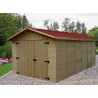 GARAGE BOIS PANNEAUX 16 M/M :::: 3,00 x 5,20 M