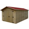 GARAGE BOIS PANNEAUX 16 M/M :::: 3,00 x 5,20 M