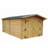 GARAGE BOIS MADRIERS 42 MM 3,65 x 6,64 M