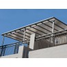 TOIT TERRASSE ALU GRIS DISCOUNT 4,20 x 2,95 M