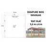 OSSATURE DOUGLAS TOIT PLAT