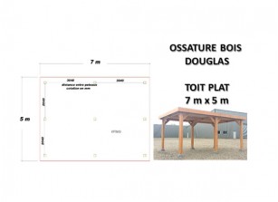 OSSATURE DOUGLAS TOIT PLAT