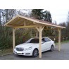 CARPORT simpe EN BOIS avec couverture bardeau bitumé