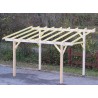 CARPORT MONOPENTE EN BOIS