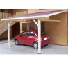 CARPORT EN BOIS ADOSSE