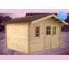 ABRI DE JARDIN BOIS MONTÉ 42 MM ::: 3,65 x 3,81 M