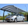 ABRI VOITURE ALUMINIUM AVEC TOIT BERCEAU EN POLYCARBONATE ALVEOLAIRE 6MM