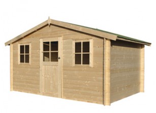 CHALET DE JARDIN EN BOIS 28 MM 4.05 x 3.16 M