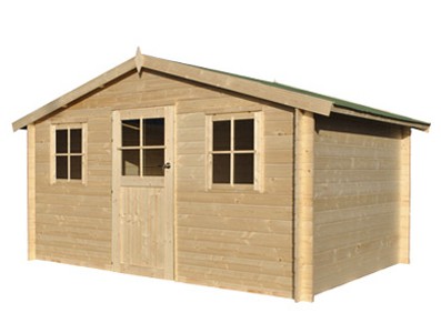 CHALET DE JARDIN EN BOIS 28 MM 4.05 x 3.16 M