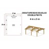 OSSATURE DOUGLAS DOUBLE PENTE