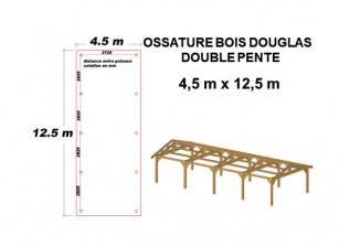 OSSATURE DOUGLAS DOUBLE PENTE