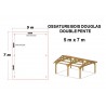 OSSATURE MOISEE DOUBLE PENTE EN BOIS DOUGLAS 