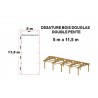 OSSATURE DOUGLAS DOUBLE PENTE