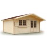 Chalet jardin bois brut 44mm - 17.30 m2