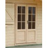 Chalet jardin bois brut 44mm - 17.30 m2