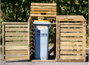 Abris poubelles : coffre et cabanon containers - France Abris