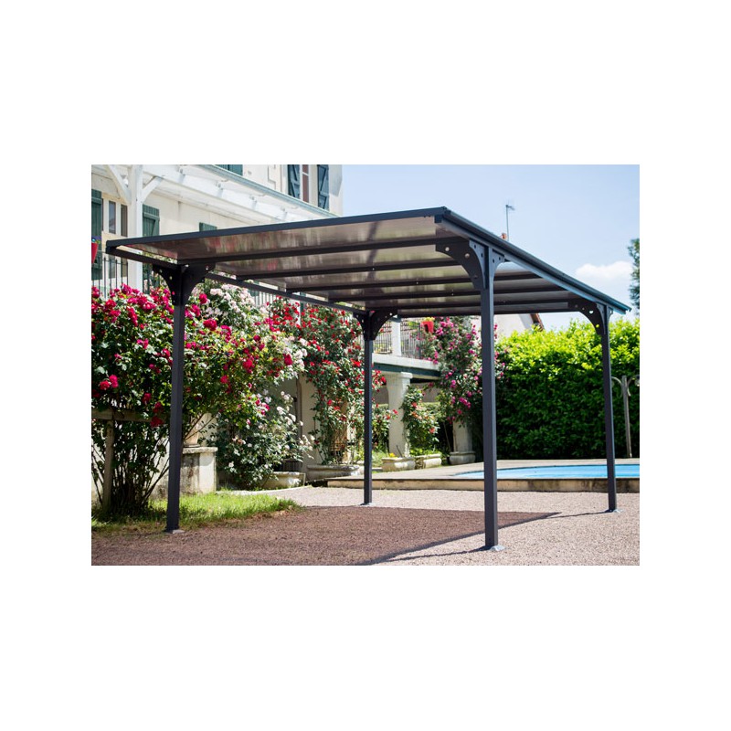 Carport Toit Plat Alu Design A Un Tarif Tres Promo