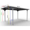 CARPORT ALUMINIUM TOIT PLAT