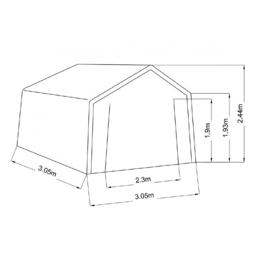 ABRI DE JARDIN EN TOILE RENFORCÉE