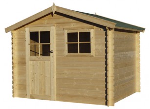 CHALET DE JARDIN EN BOIS MADRIER 28 MM