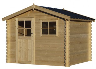 CHALET DE JARDIN EN BOIS MADRIER 28 MM