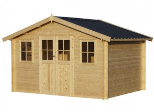 CHALET DE JARDIN EN BOIS MADRIER 28 MM