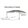 ABRI VOITURE METAL 2P "Sj" :::::: 5,63 x 5 M