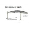 ABRI VOITURE METAL 2P "Std" :::::: 7,95 x 5 M