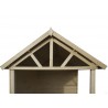abri de jardin bois combiné 6.52 x 2.95 m
