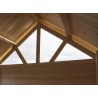 ABRI DE JARDIN + AUVENT COMBINÉS L 8.81 x P 3.15 cm