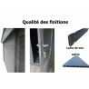 CHALET DE JARDIN EN LAME COMPOSITE ET ALUMINIUM