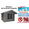 CHALET DE JARDIN EN LAME COMPOSITE ET ALUMINIUM