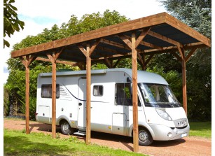 Garage bois et métal, carport aluminium et bois, abri camping car