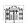 Chalet de jardin madrier 28 mm