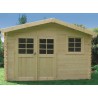 Abri de jardin madrier bois 28 mm