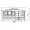 Chalet de jardin madrier 40 mm