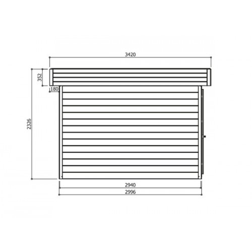 Abri de jardin madrier 28 mm
