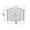 ABRI JARDIN BOIS 28mm - 6 m²